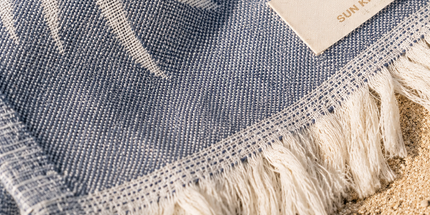 SunKiss Dubai Turkish Beach Towel – Grey Feather | 100 x 80 cm Cotton Towel