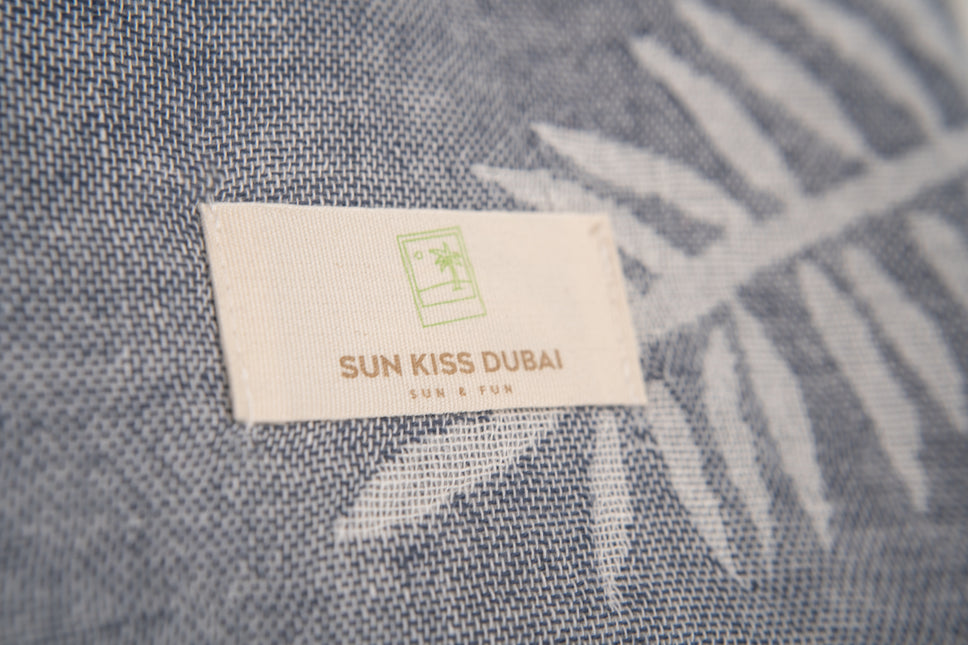 SunKiss Dubai Turkish Beach Towel - Grey Feather (100cm x 80cm)