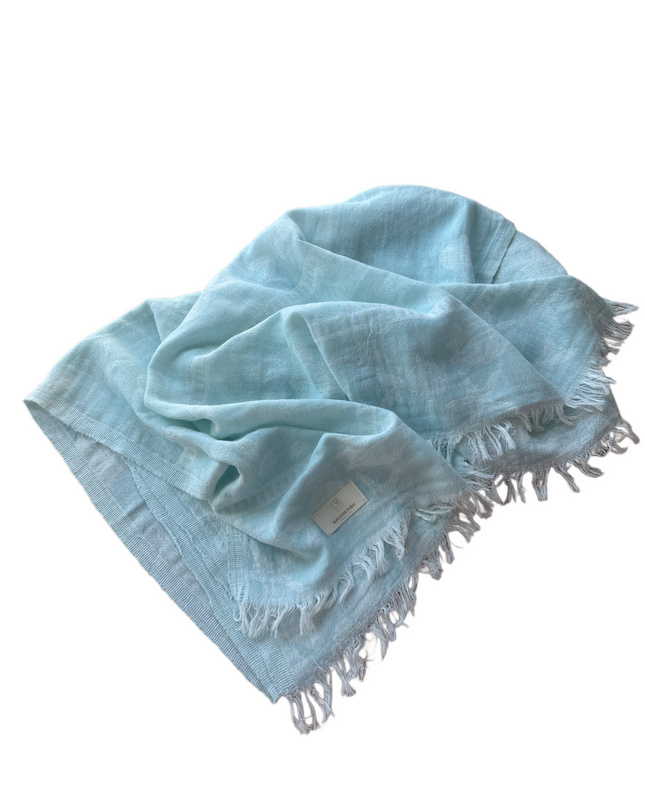 SunKiss Dubai Turkish Beach Towel - Stars Turquoise (100cm x 80cm)