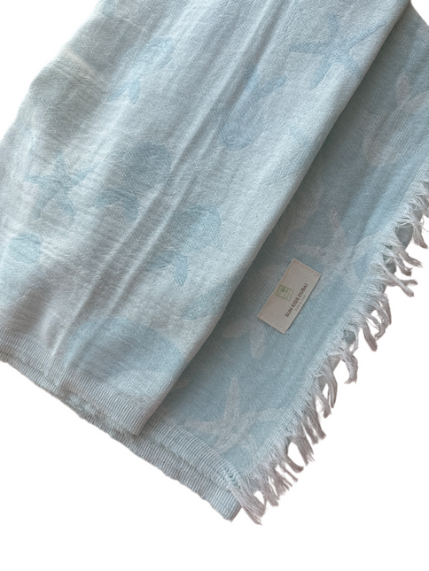 SunKiss Dubai Turkish Beach Towel - Stars Turquoise (100cm x 80cm)