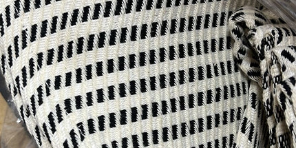 Turkish Cotton Hand Towel Black Stripes 45x90cm | Soft & Quick-Dry | SunKiss Dubai