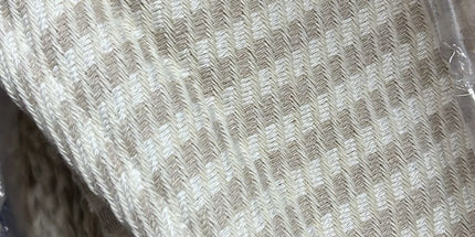 Turkish Cotton Hand Towel Beige Stripes 45x90cm | Soft & Quick-Dry | SunKiss Dubai