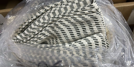 Turkish Cotton Hand Towel Dark Grey Stripes 45x90cm | Soft & Quick-Dry | SunKiss Dubai