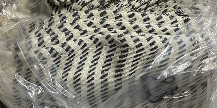 Turkish Cotton Hand Towel Light Grey Stripes 45x90cm | Soft & Quick-Dry | SunKiss Dubai