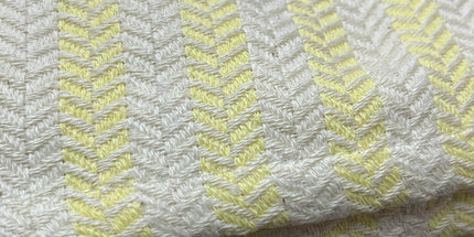 Turkish Cotton Hand Towel Yellow Stripes 45x90cm | Soft & Quick-Dry | SunKiss Dubai